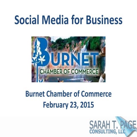 Social Media for Business