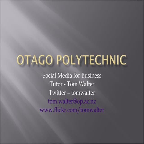 Social media for business ppt