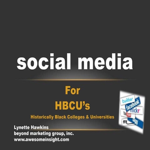 Social media for HBCU's