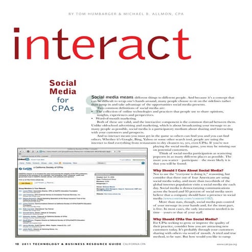 Social Media for CPAs