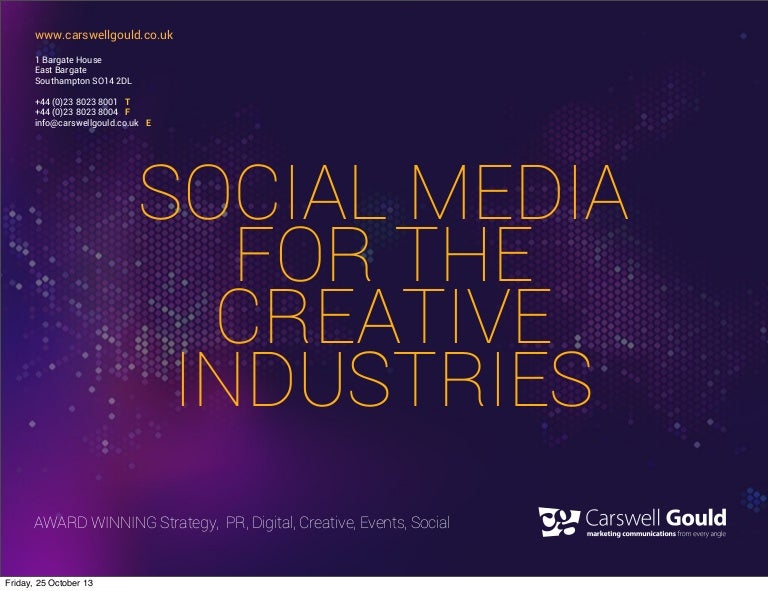 Social Media for The Creative Industries