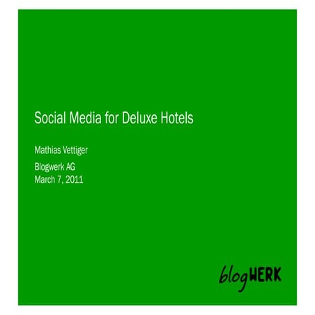 Examples Of How Hotels Are Using Social Media A Guide For Getting ...