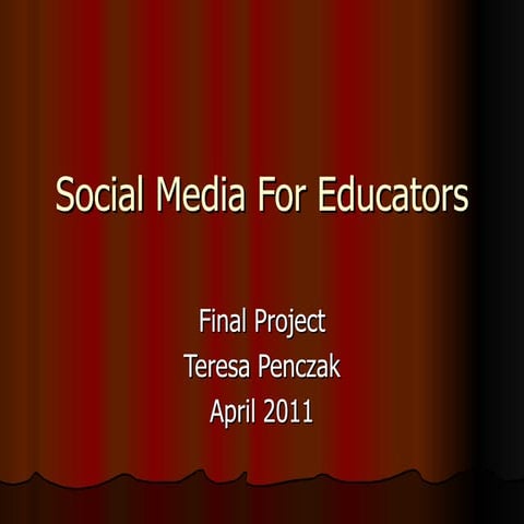 Social media for educators