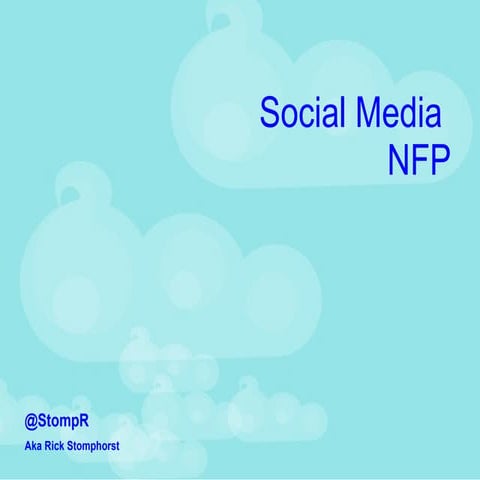 Social media for NFP, for HIEC.ON.CA