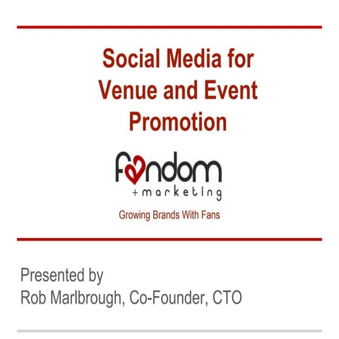 Social Media for Hospitality