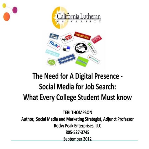 Social Media for Job Search: What Every College Student Must Know