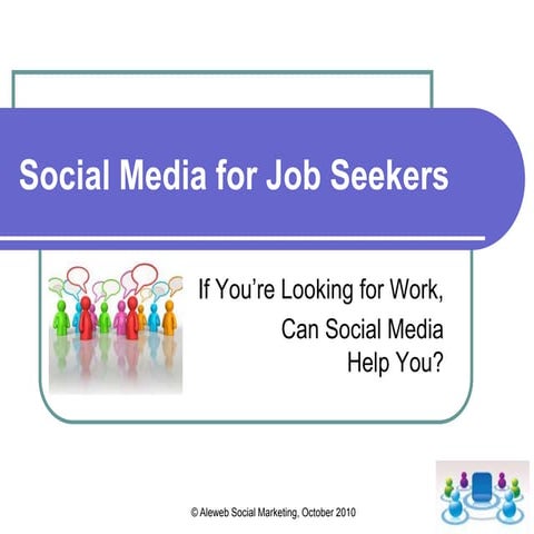 Social media for job seekers