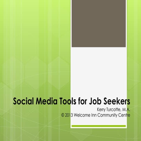 Social media for job seekers