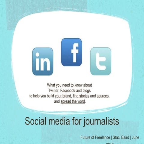 Social Media For Journalists