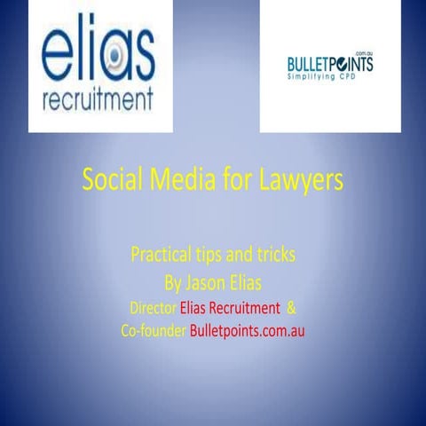 Social media for lawyersfinal
