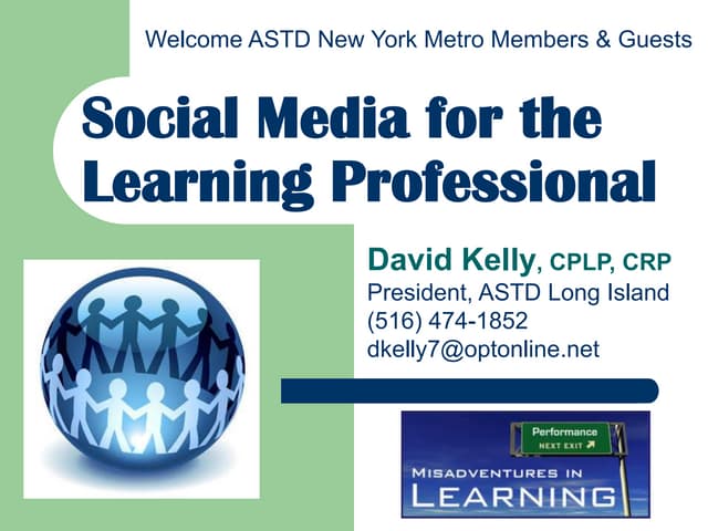 Social Media for Learning Professionals