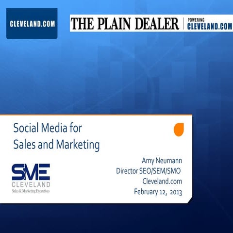 Social Media for Sales and Marketing