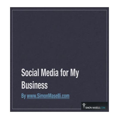 Social Media for My Business