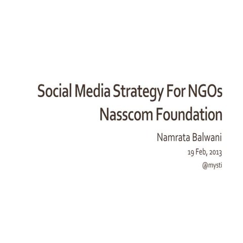 Social Media Marketing For NGOs