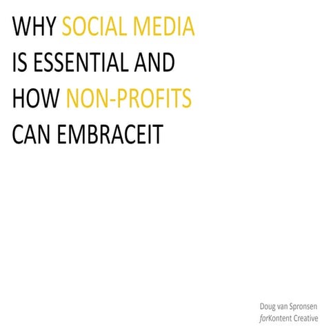 Social Media For Non Profits