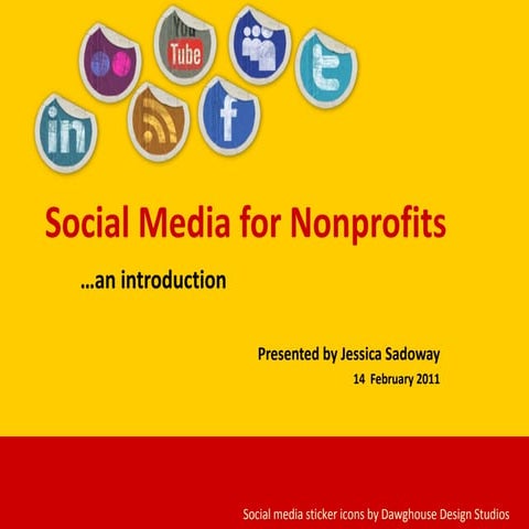 Social Media For Nonprofits By Jessica Sadoway