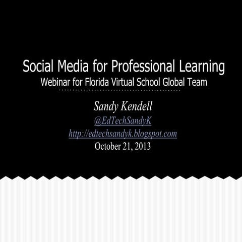 Social Media for Professional Learning