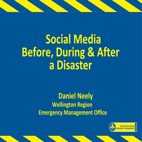 Social Media in Disaster Response | PPTX