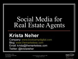 Social Media For Real Estate Agents