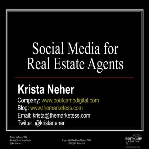 Social Media For Real Estate Agents
