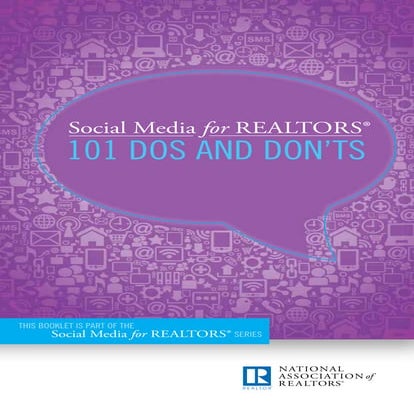 Social media for realtors 101 dos and don'ts