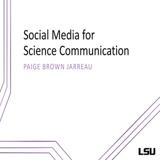 Social media for science communicat...