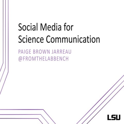 Social media for science communication - URMA Presentation