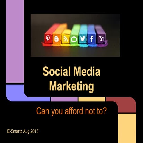 Social media for score august 2013