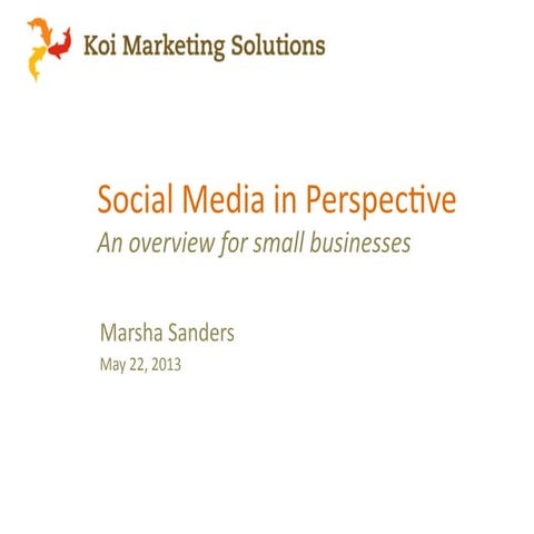 Social media for small businesses
