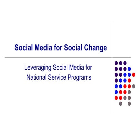 Social Media For Social Change