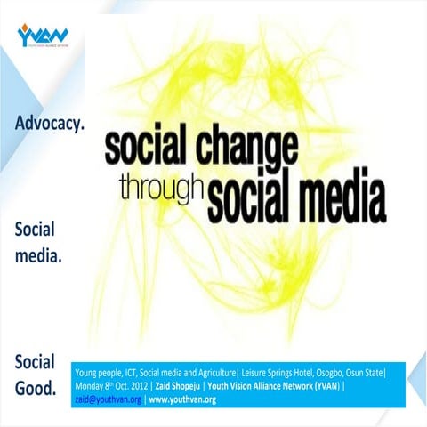 Social media for social change