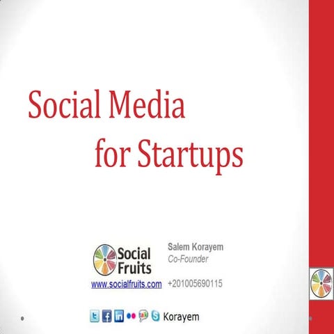 Social media for startups