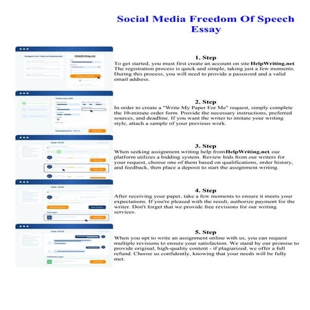 Social Media Freedom Of Speech Essay. Online assignment writing service.