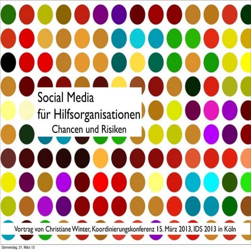 Social Media für Hilfsorganisationen