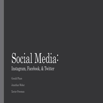 Social media group project