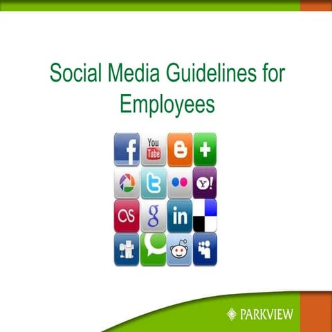 Social Media Guidelines for Employees