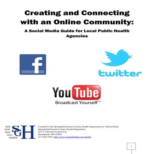 Social Media Guide for Local Public Health Agencies
