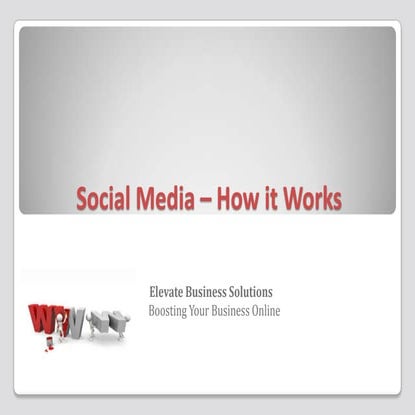 Social media – how it works presentation facebook