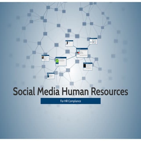 Social Media Compliance for Human Resources