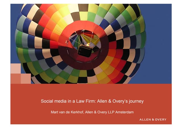 Social Media in a Law Firm