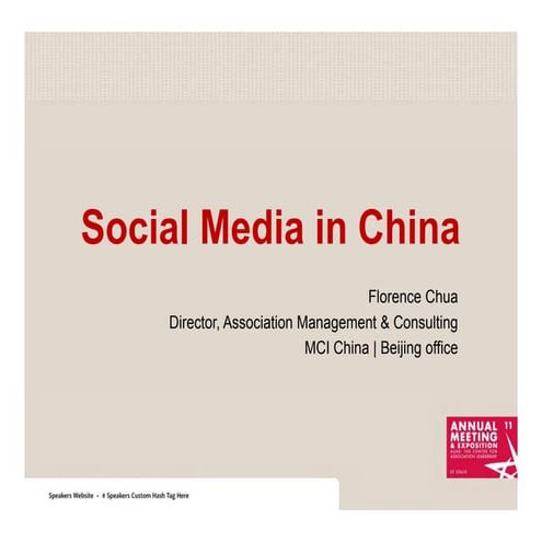 Social Media in China ASAE am11
