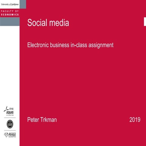 Social media for promotion