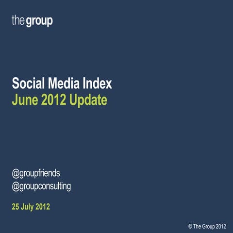 Social Media Index June 2012 Update