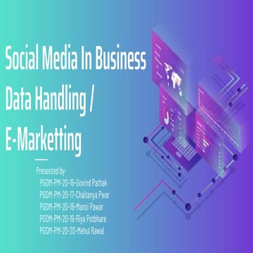 Social media in E-Marketing