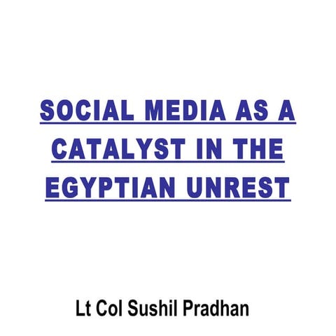 Social media in egypt