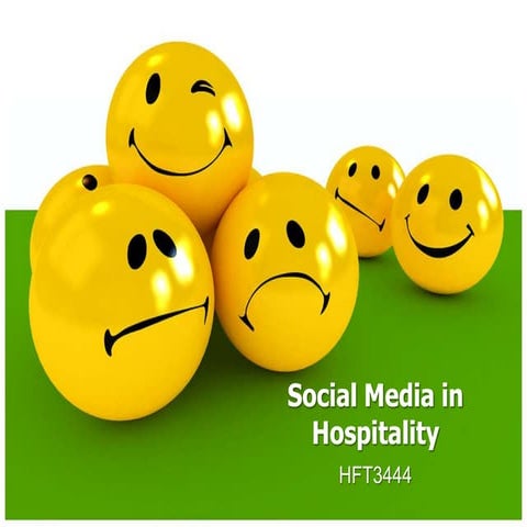 Social media in hospitality
