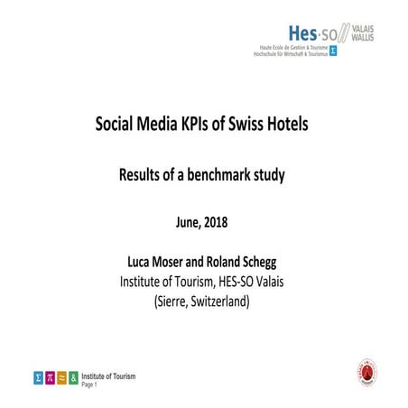 Social Media KPIs of Swiss hotels 2018