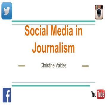Social Media in Journalism Chapter 3 Presentation