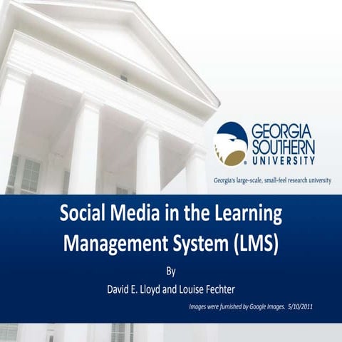 Social media into a Learning Management System