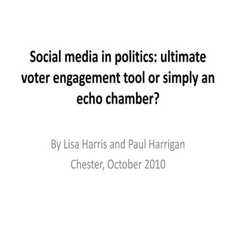 The role of social media in the UK General Election